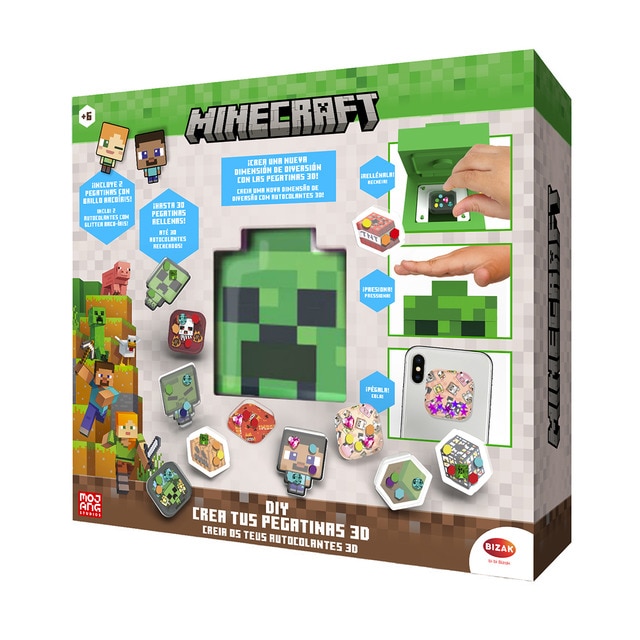 Bizak – Crea tus pegatinas 3D Minecraft Bizak.