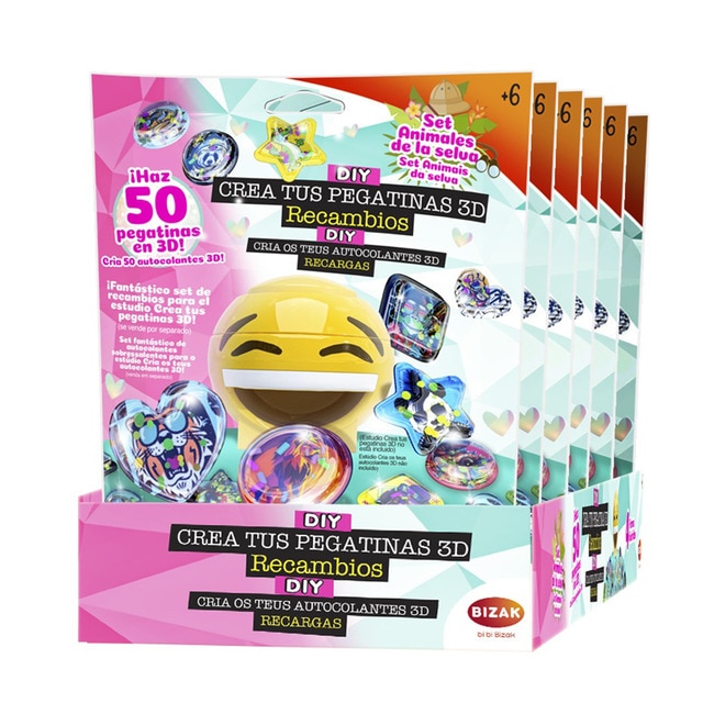 Bizak - Recambio de pegatinas 3D Safari Bizak