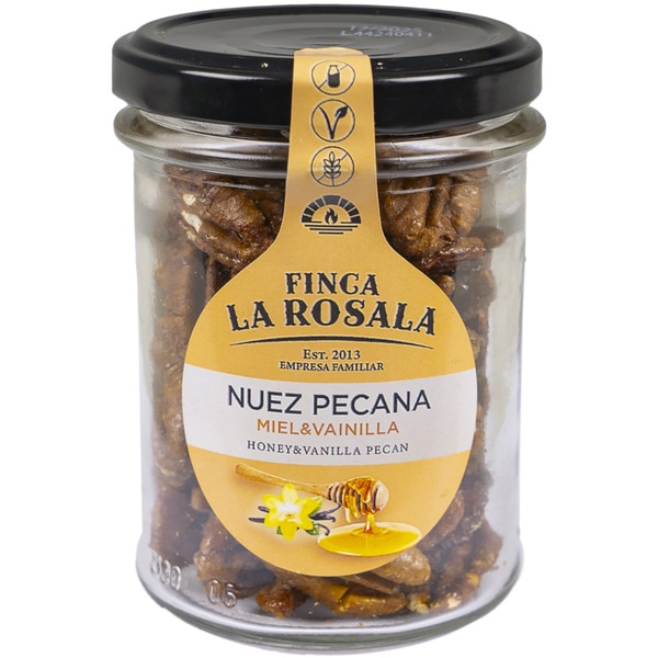geröstete Pekannüsse mit Honig und Vanille glutenfrei und laktosefrei Schale 90 g