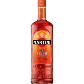 MARTINI Fiero aperitivo sabor a naranja amarga 100% natural botella 75 cl