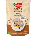 Bio copos de trigo sarraceno de cultivo ecológico sin gluten, sin azúcares añadidos bolsa 450 g sin aceite de palma