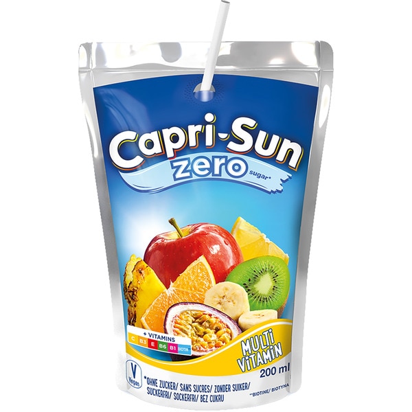 veganes Multivitamin-Fruchtsaftgetränk 0% Zucker Tasche 200 ml