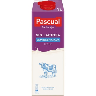 PASCUAL semi-skimmed lactose-free milk carton 1 l