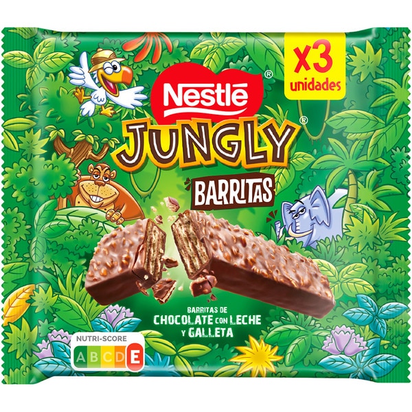 milk chocolate and biscuit bars 3-pack case 102 g