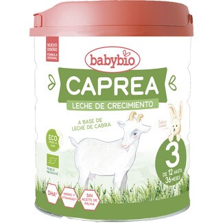 BABYBIO Caprea leche de crecimiento 3 ecológica a base de leche de cabra de 10 meses a 3 años lata 800 g