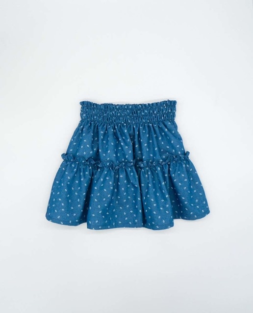 Falda estampado flores
