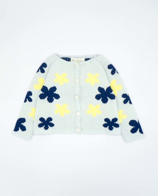 Chaqueta punto flores
