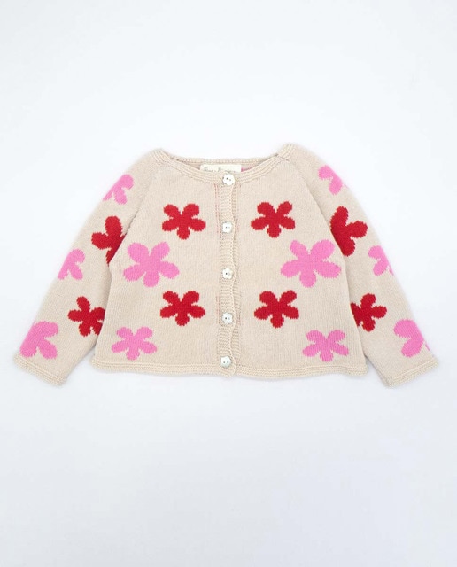 Chaqueta punto flores