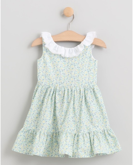 Vestido de flores  con volante