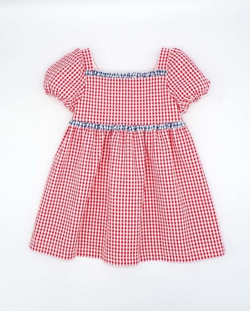 Vestido manga abullonada