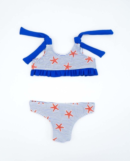Bikini rayas con estrellas
