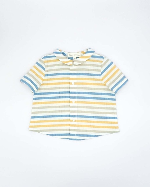Camisa manga corta con rayas