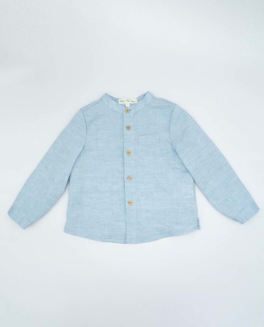 Camisa lino con boton