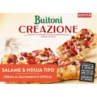 Buitoni Focaccia Creazione Salame embalagem 430 g