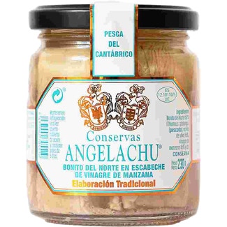 CONSERVAS ANGELACHU bonito del norte en escabeche de vinagre de manzana frasco 230 g