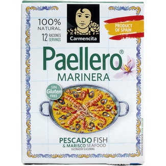CARMENCITA Paellero Marinera sazonador para paella 3 sobres para 12 raciones envase 12 g
