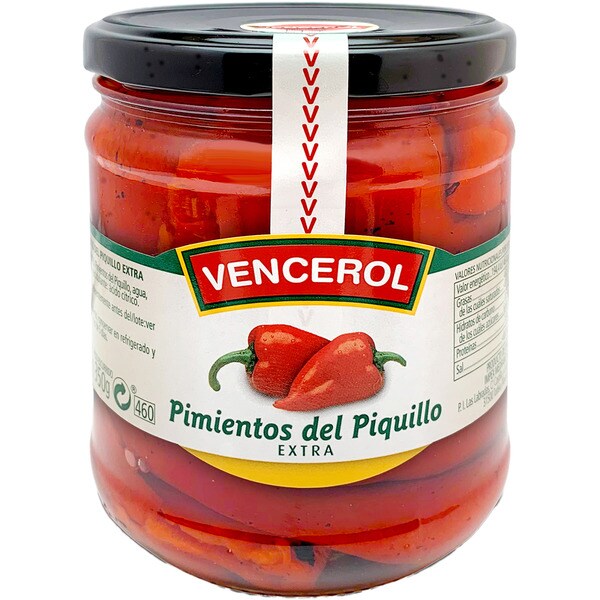 Ganze Piquillo-Paprika Extraklasse Flacon 350 g netto Abtropfgewicht