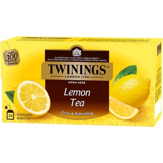 TWININGS té negro con limón estuche 25 bolsitas