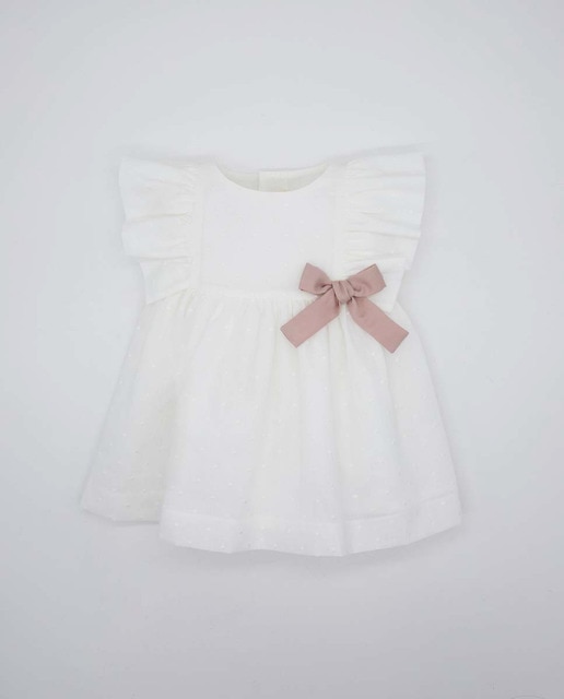 Vestido ceremonia bordada