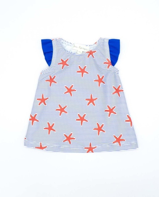 Vestido lycra rayas y estrellas