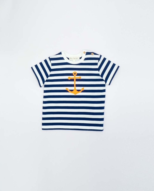 Camiseta rayas con ancla