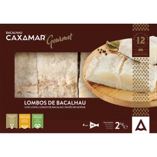 Caxamar Lombos de Bacalhau Gourmet embalagem 2 kg
