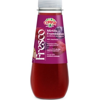 Compal Sumo Mirtilo do Minho e Framboesa do Algarve Fresco embalagem 250 ml