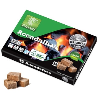 Flash Acendalha Madeira Eco embalagem 32 unidades