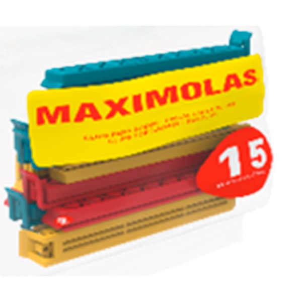 Maxi Molas Clip para Roupa embalagem 15 unidades