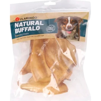Flamingo Snack para Cão Orelhas de Búfalo 1 embalagem