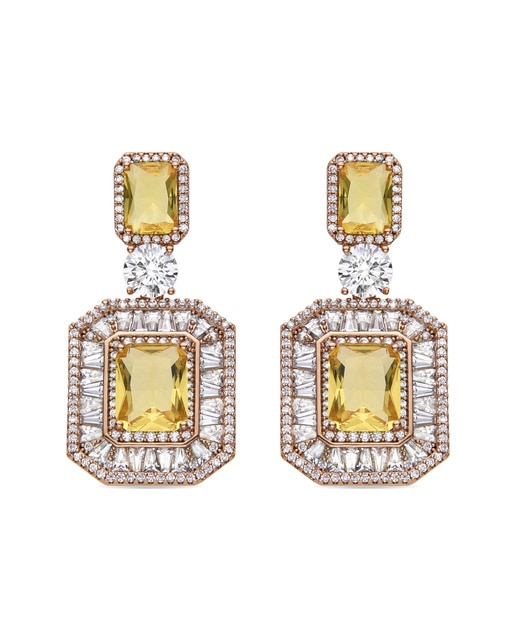Pendientes acabados en oro 18K