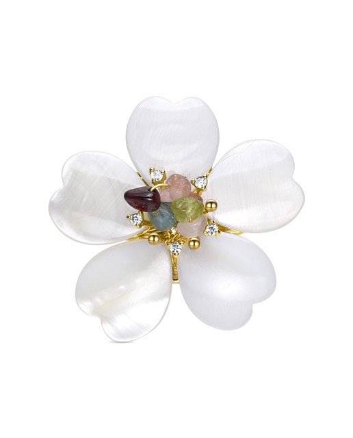 Broche acabado en oro amarillo 18K