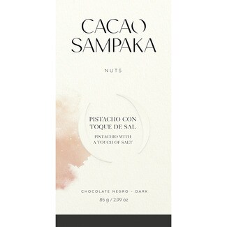 CACAO SAMPAKA chocolate negro Nuts con pistacho al toque de sal tableta 85 g
