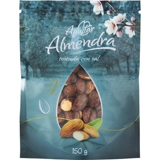 AGUILAR almendras tostadas con sal sin gluten bolsa 150 g