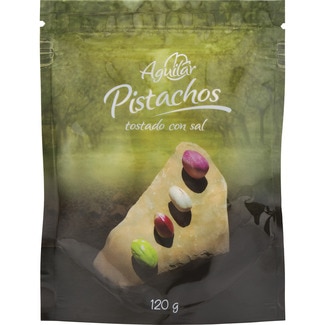 AGUILAR pistachos tostados y salados sin gluten bolsa 120 g
