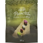 salt-free toasted pistachio beans gluten-free bag 120 g