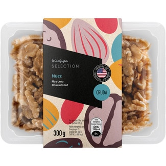 EL CORTE INGLES SELECTION nueces crudas peladas origen USA tarrina 300 g