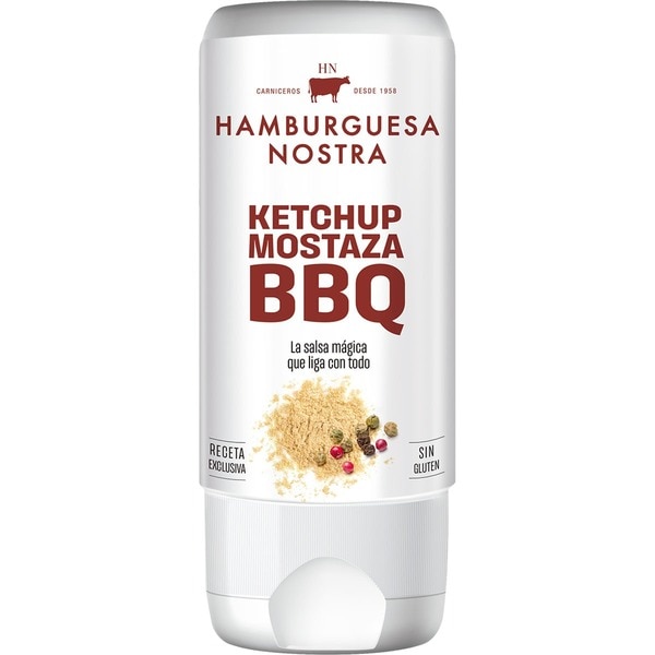HN Sauce Ketchup, Senf und Barbecuesauce, glutenfrei Behälter 200 ml