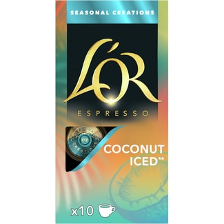 L'OR café Coconut Ice Karton 20 Kapseln kompatibel mit Nespresso-Maschinen