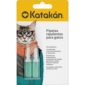 KATAKAN Insect repellent pipettes for cats container 2 units 1.5 ml