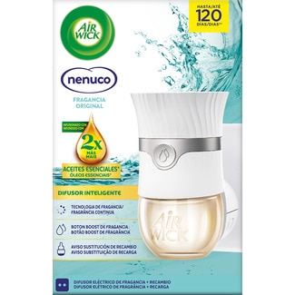 AIR WICK Nenuco smart diffuser electric air freshener with essential oils apparatus + refill
