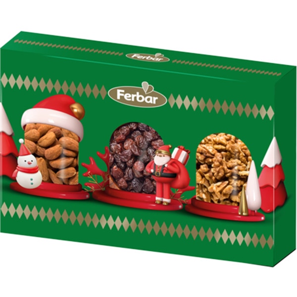 Frutos Secos Noz/ Amêndoas / Passas caixa 280 g