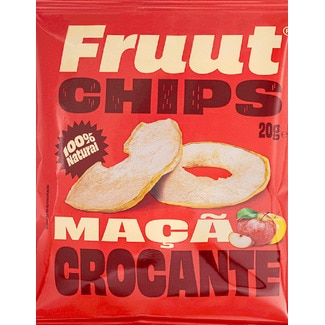Fruut Chips de Maçã Vermelha Doce Crocante embalagem 20 g
