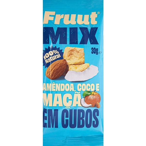 Mix Amêndoa, Coco e Maçã em Cubos embalagem 30 g