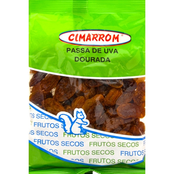 Passas de Uva Dourada embalagem 150 g