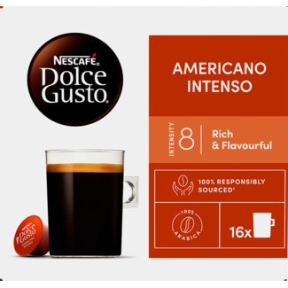 Nescafé Dolce Gusto Cápsulas de Café Espresso Americano Intenso embalagem 16 unidades
