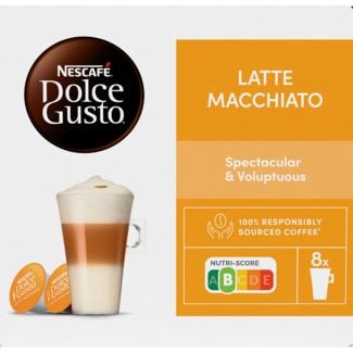 Nescafé Dolce Gusto Cápsula de Café Espresso Latte Macchiato embalagem 16 unidades