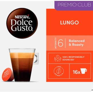 Nescafé Dolce Gusto Cápsula de Café Espresso Longo embalagem 16 unidades