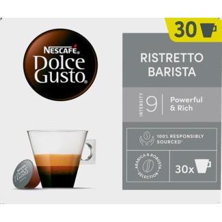 Nescafé Dolce Gusto Cápsulas de Café Espresso Ristretto Barista embalagem 30 unidades