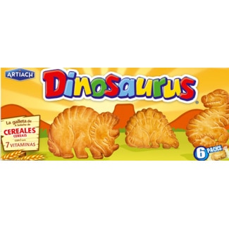 Artiach Dinosaurus Bolachas de Cereais embalagem 185 g